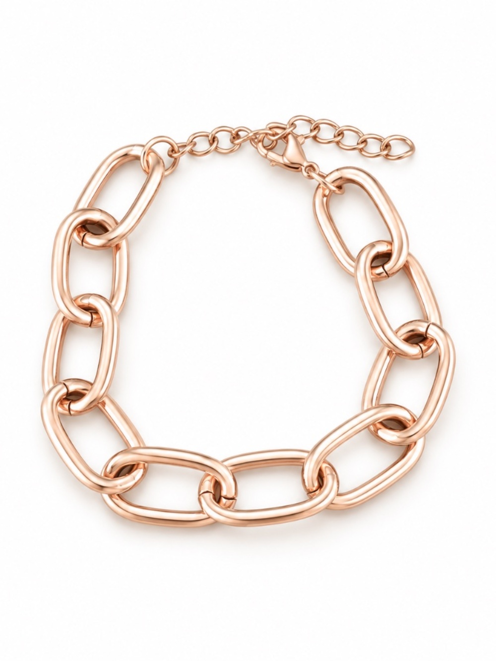 Rose-Gold-Tone Oval-Link Chain Bracelet